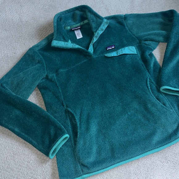 Patagonia Sweaters - Beautiful Patagonia Teal Fleece Pullover
